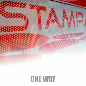 This is an example of how a One-Way Adhesive works!