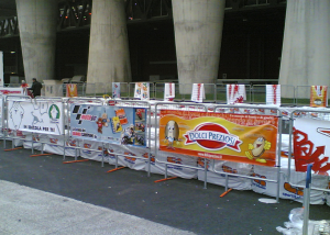 example of banners made from pvc 450 gr coated laminate