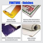 Here you can see some of the finishes available for the banners coated!