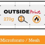 Questa grafica rappresenta alcune possibili lavorazioni sullo STRISCIONE 270g MICROFORATO MESH.