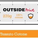 Questa grafica rappresenta lo STRISCIONE 270g TESSUTO COTONE