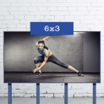 Questo è un esempio di POSTER 6X3 BLUE BACK