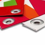 Esempi di alcune rifiniture su STRISCIONI IN PVC